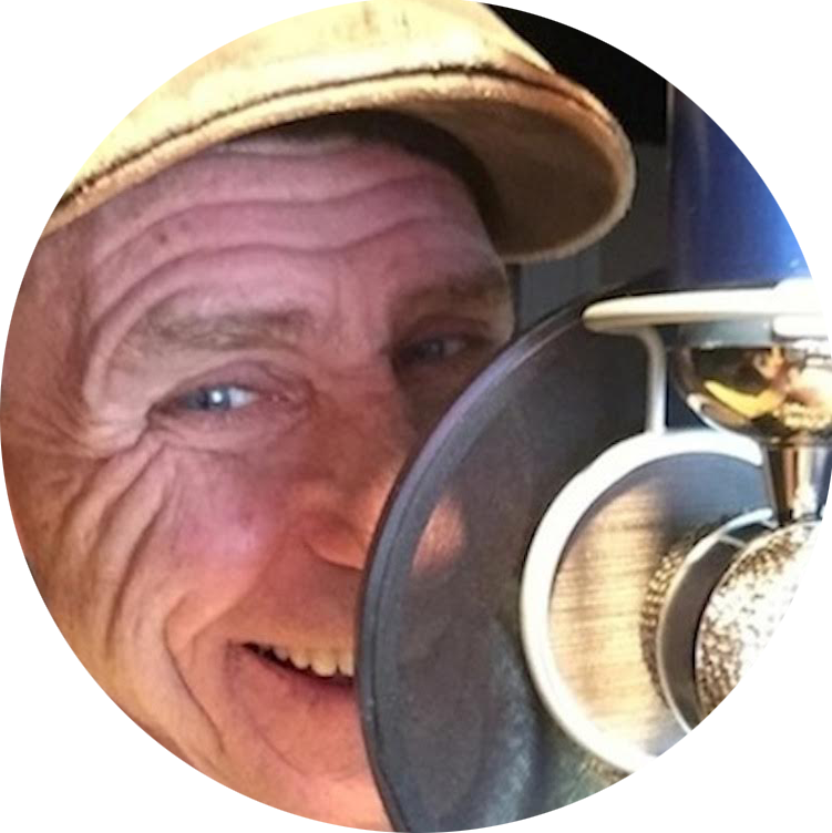 John Sutton in the recording studio